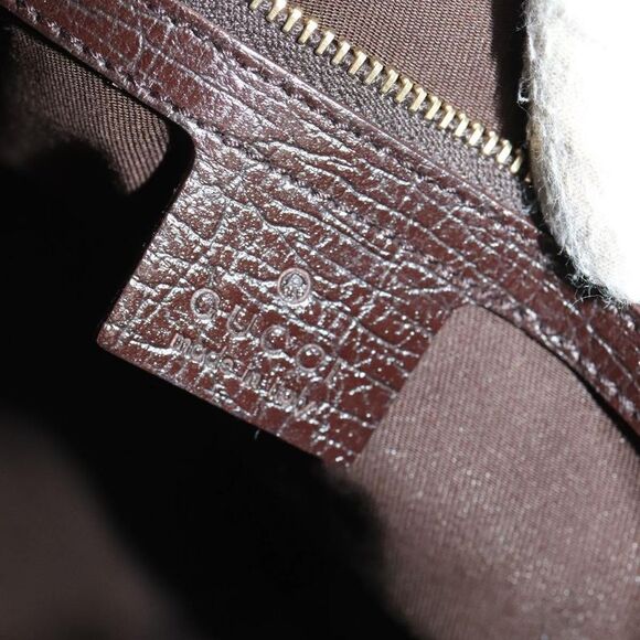 Gucci Horsebit Beige Canvas Shoulder Bag (Pre-Owned) - Picture 9 of 16